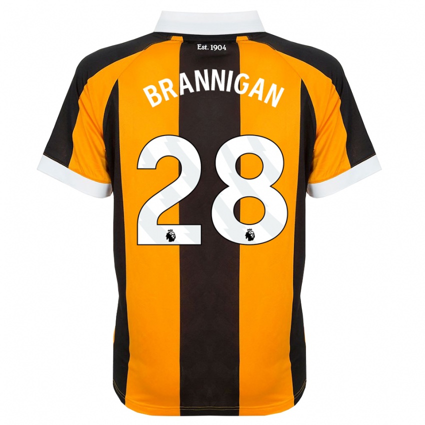 ילדים Aoife Brannigan #28 כתום שחור לבן ג'רזי ביתית 2026/27 חולצה קצרה