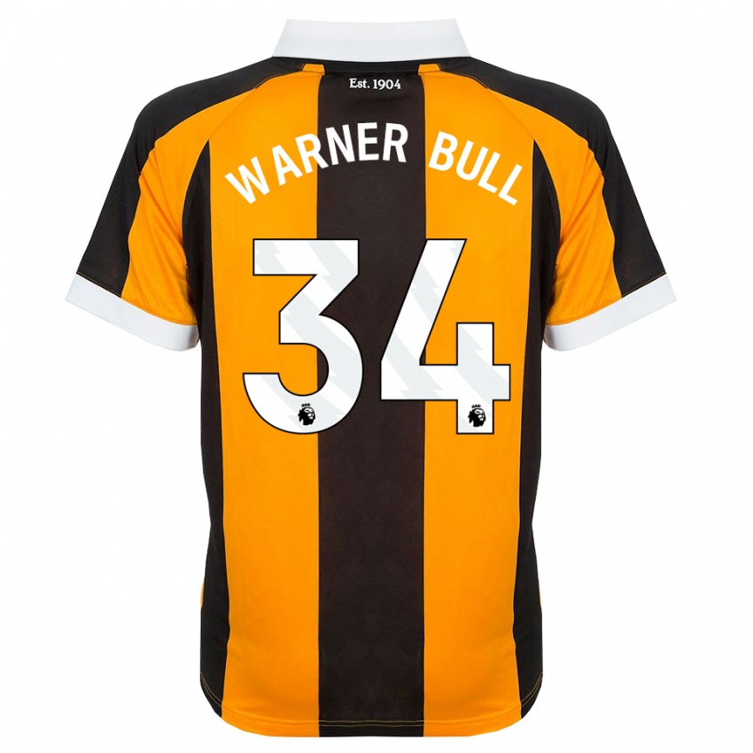 ילדים Lucy Warner-Bull #34 כתום שחור לבן ג'רזי ביתית 2026/27 חולצה קצרה