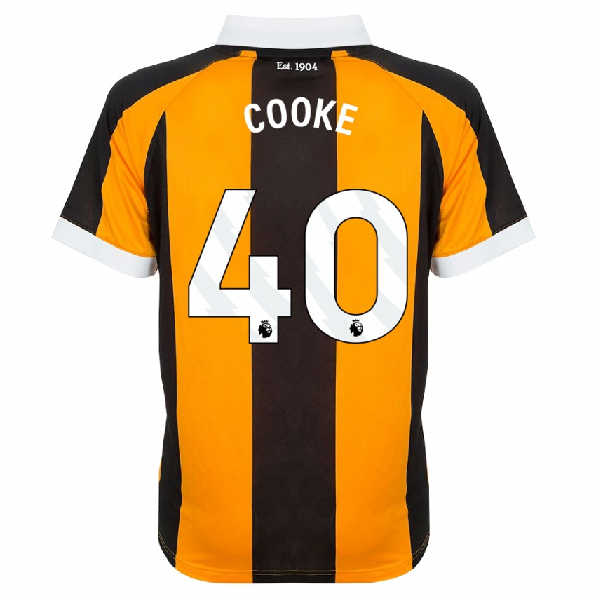 ילדים Megan Cooke #40 כתום שחור לבן ג'רזי ביתית 2026/27 חולצה קצרה