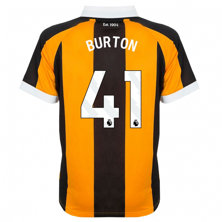 ילדים Jess Burton #41 כתום שחור לבן ג'רזי ביתית 2026/27 חולצה קצרה