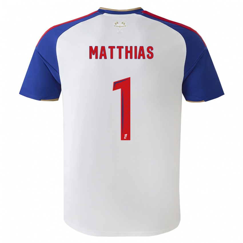 ילדים Matthias Da Silva #1 כחול מלכותי אדום לבן ג'רזי ביתית 2026/27 חולצה קצרה