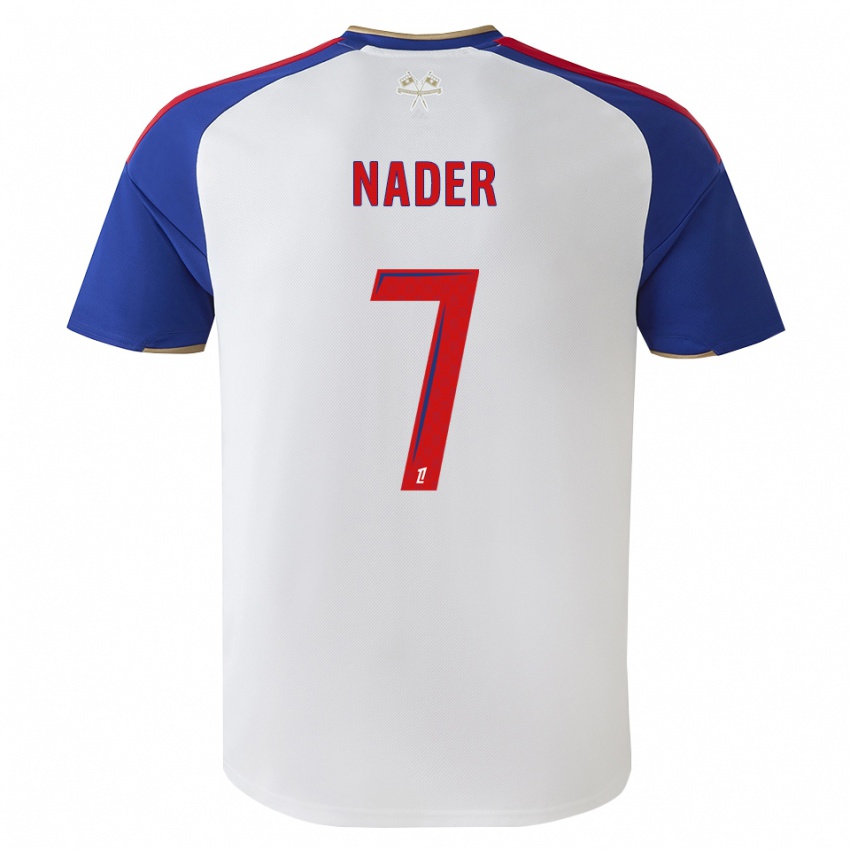 ילדים Saad Nader #7 כחול מלכותי אדום לבן ג'רזי ביתית 2026/27 חולצה קצרה