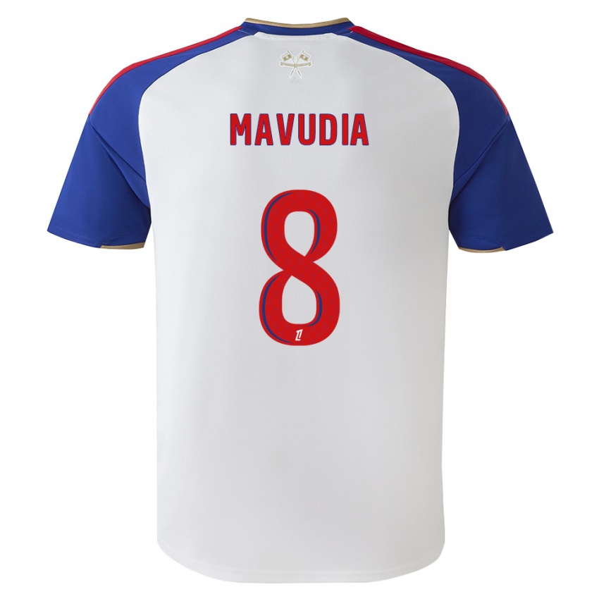 ילדים Billy-Paul Mavudia #8 כחול מלכותי אדום לבן ג'רזי ביתית 2026/27 חולצה קצרה