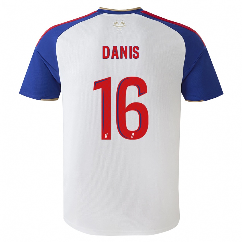ילדים Adrien Danis #16 כחול מלכותי אדום לבן ג'רזי ביתית 2026/27 חולצה קצרה