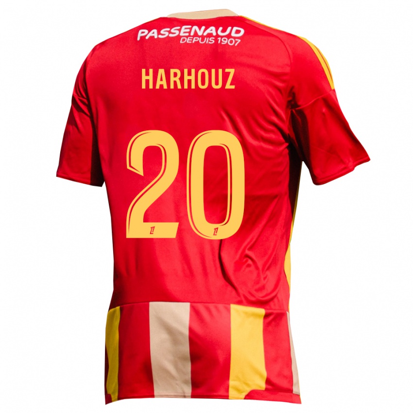 ילדים William Harhouz #20 צהוב אדום ירוק ג'רזי ביתית 2026/27 חולצה קצרה