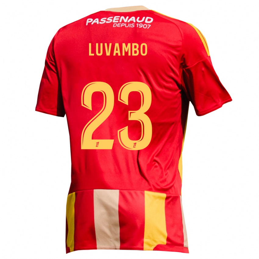 ילדים Taylor Luvambo #23 צהוב אדום ירוק ג'רזי ביתית 2026/27 חולצה קצרה