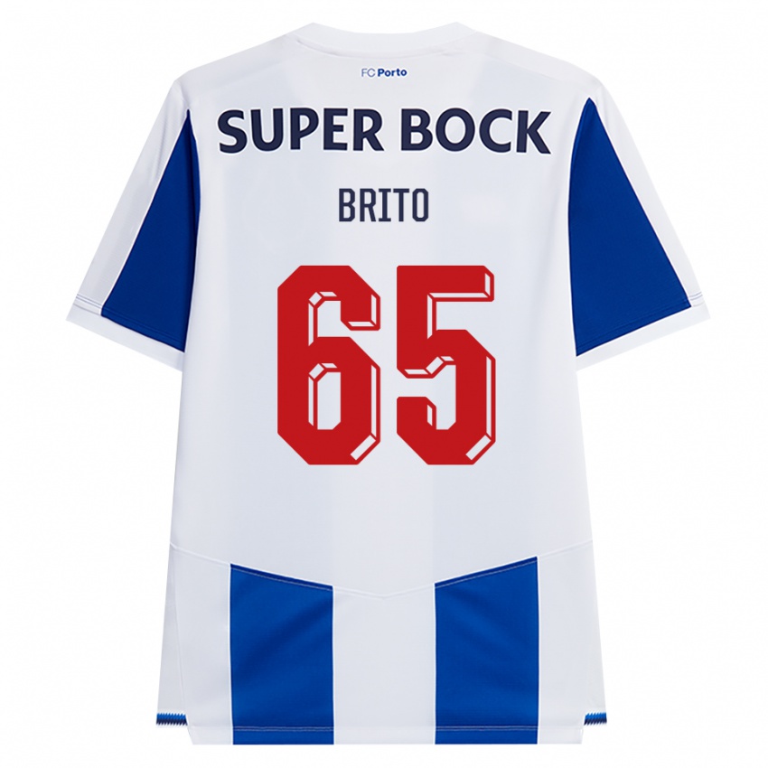 ילדים João Brito #65 כחול לבן אדום ג'רזי ביתית 2026/27 חולצה קצרה