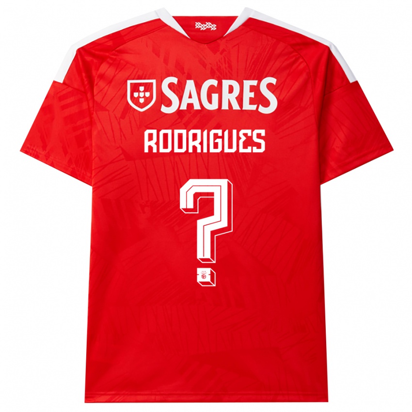ילדים Miguel Rodrigues #0 אדום לבן צהוב ג'רזי ביתית 2026/27 חולצה קצרה