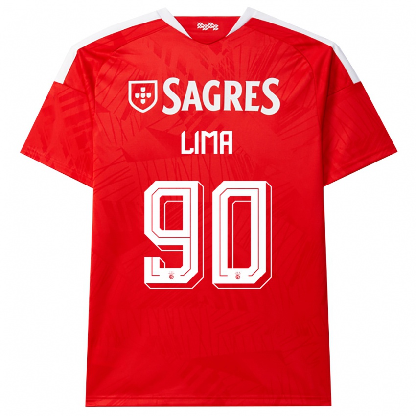 ילדים Ivan Lima #90 אדום לבן צהוב ג'רזי ביתית 2026/27 חולצה קצרה