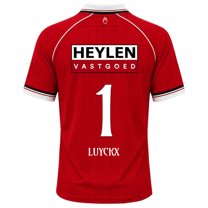ילדים Vic Luyckx #1 אדום לבן שחור ג'רזי ביתית 2026/27 חולצה קצרה