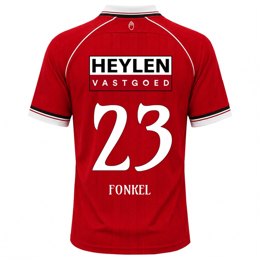 ילדים Djuswhen Fonkel #23 אדום לבן שחור ג'רזי ביתית 2026/27 חולצה קצרה