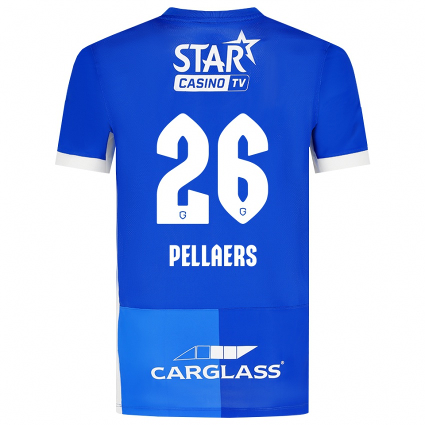 ילדים Amanuel Pellaers #26 כחול מדיום כחול רויאל לבן ג'רזי ביתית 2026/27 חולצה קצרה