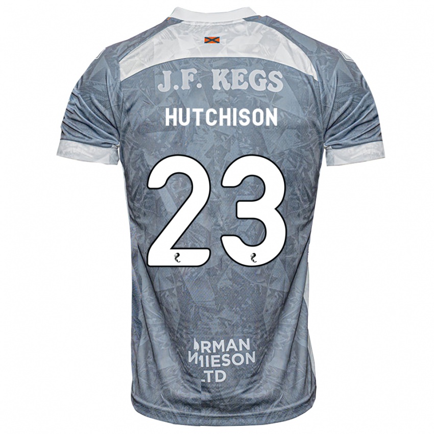 ילדים Daisy Hutchison #23 אפור דהוי הרחק ג'רזי 2026/27 חולצה קצרה
