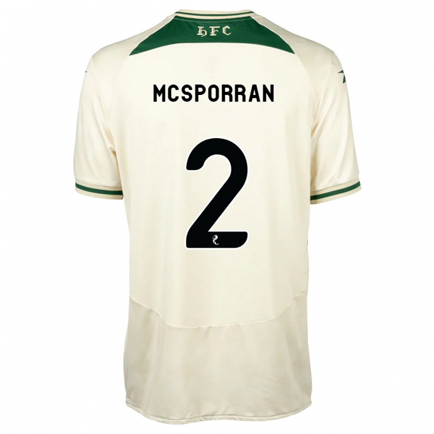 ילדים Arran Mcsporran #2 לבן ירוק יער הרחק ג'רזי 2026/27 חולצה קצרה
