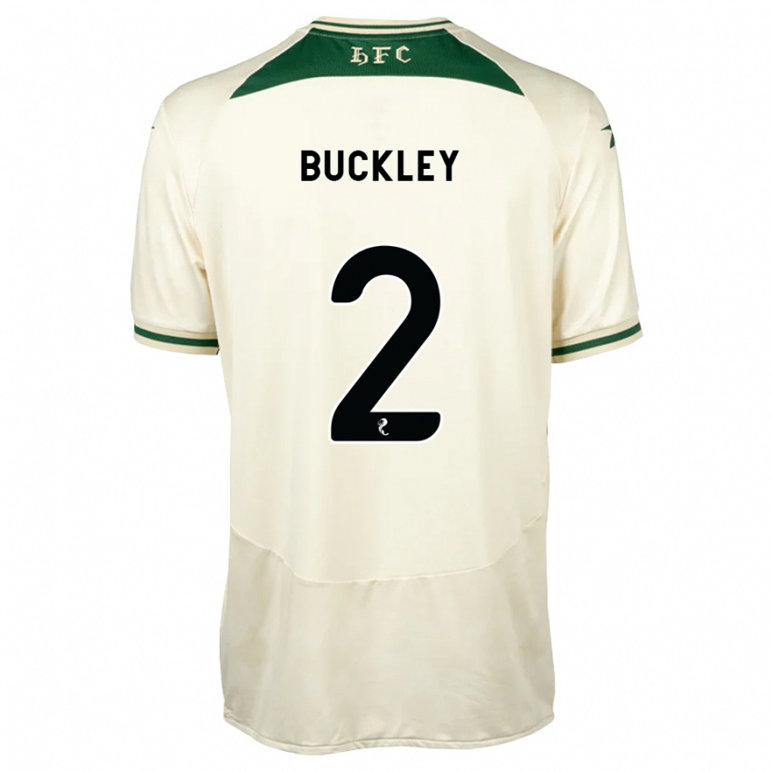 ילדים Adam Buckley #2 לבן ירוק יער הרחק ג'רזי 2026/27 חולצה קצרה