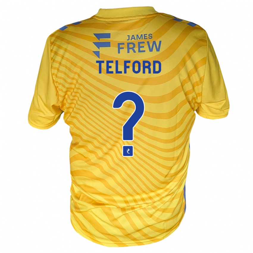 ילדים Nicole Telford #0 כחול מלכותי צהוב הרחק ג'רזי 2026/27 חולצה קצרה