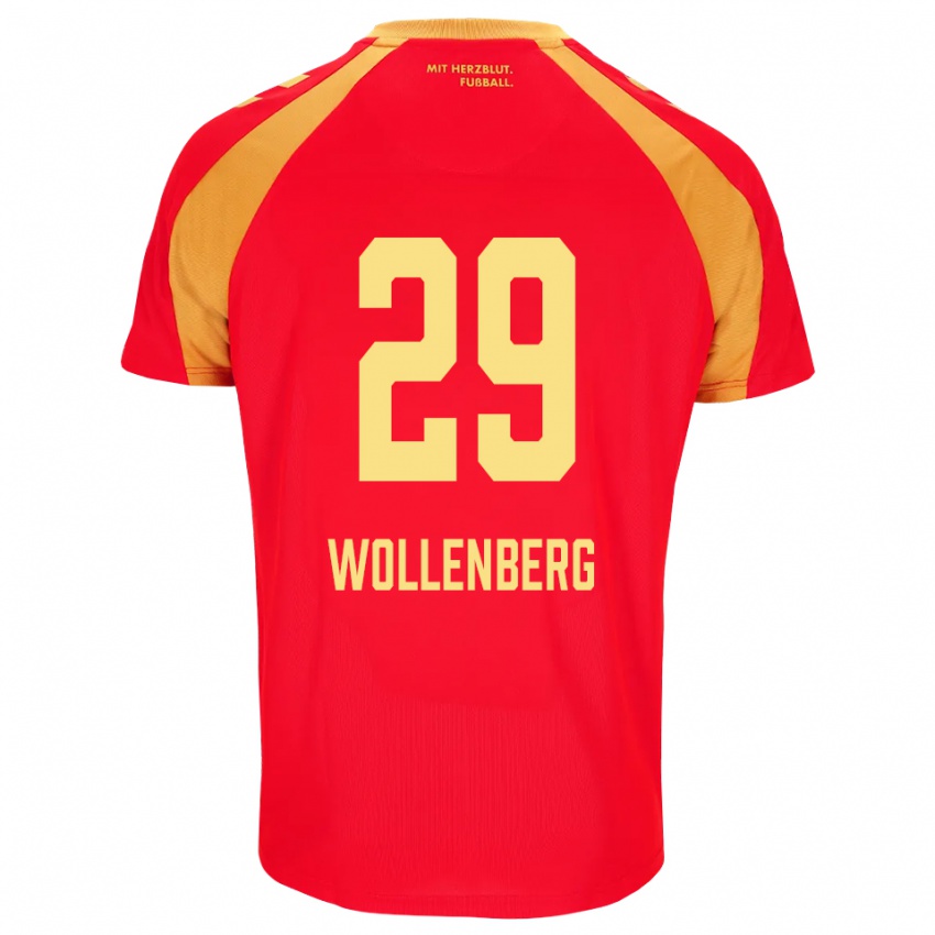 ילדים Paul Wollenberg #29 אדום כתום שחור הרחק ג'רזי 2026/27 חולצה קצרה