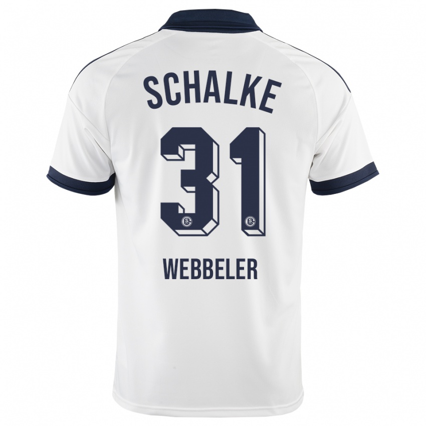 ילדים Vada Webbeler #31 שחור לבן הרחק ג'רזי 2026/27 חולצה קצרה