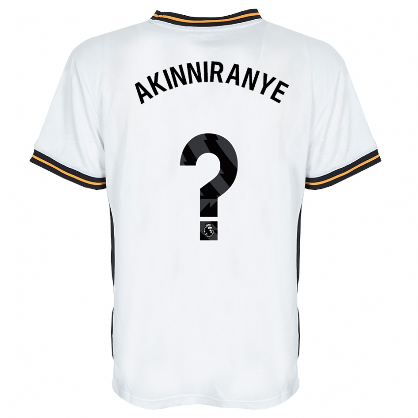 ילדים George Akinniranye #0 לבן כתום שחור הרחק ג'רזי 2026/27 חולצה קצרה