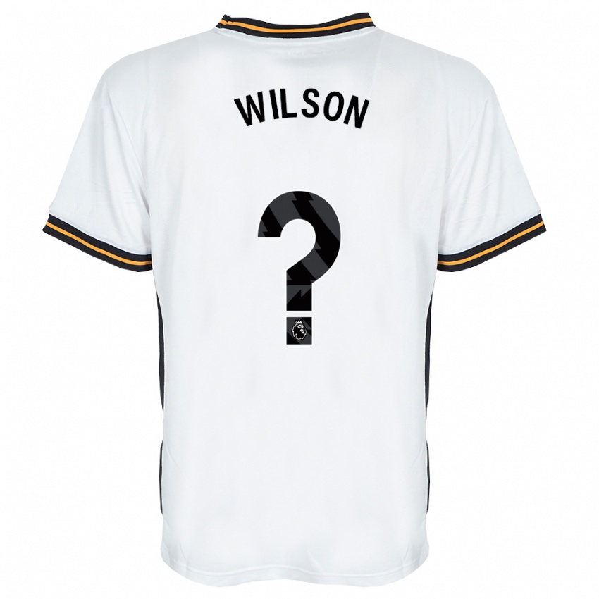 ילדים George Wilson #0 לבן כתום שחור הרחק ג'רזי 2026/27 חולצה קצרה