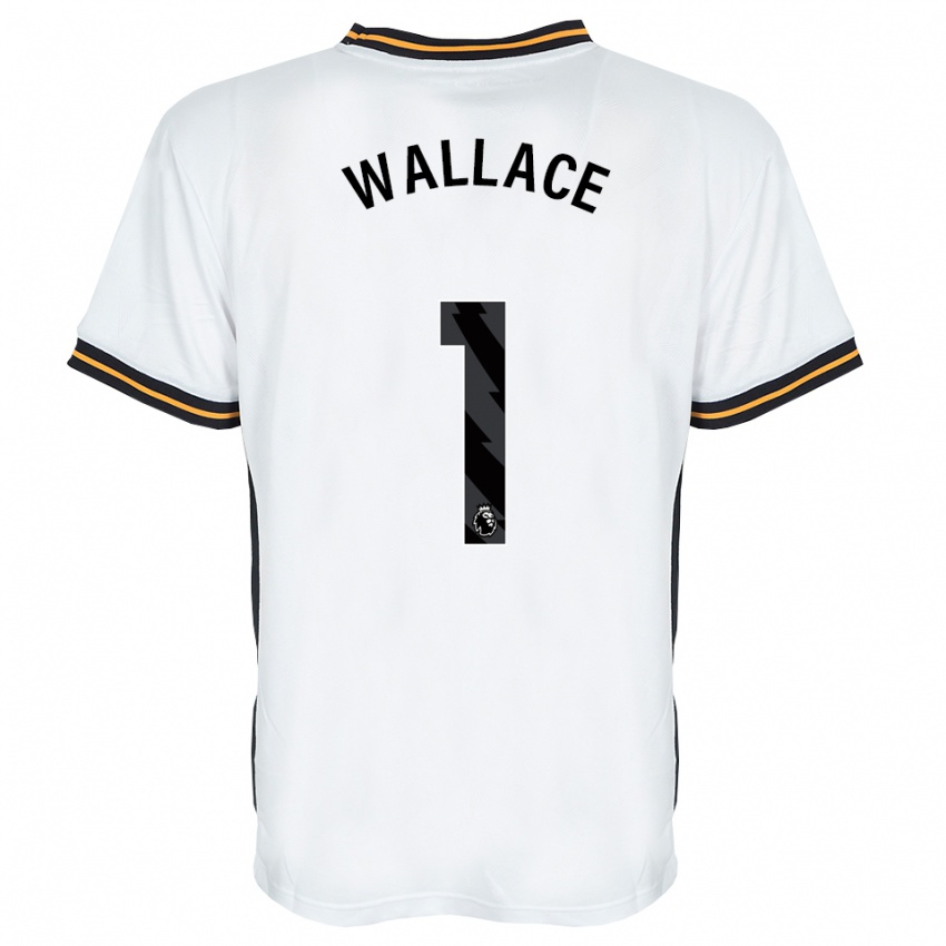 ילדים Abbi Wallace #1 לבן כתום שחור הרחק ג'רזי 2026/27 חולצה קצרה