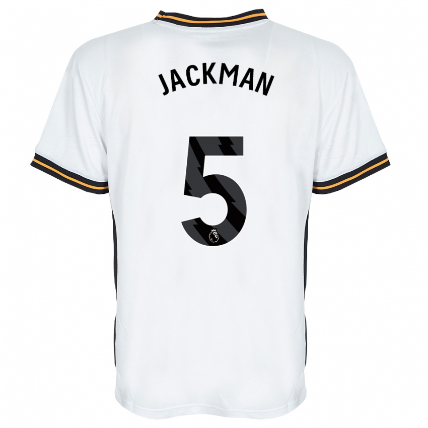 ילדים Ellice Jackman #5 לבן כתום שחור הרחק ג'רזי 2026/27 חולצה קצרה