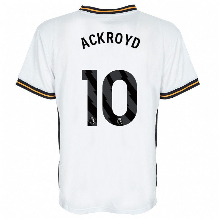 ילדים Rachael Ackroyd #10 לבן כתום שחור הרחק ג'רזי 2026/27 חולצה קצרה