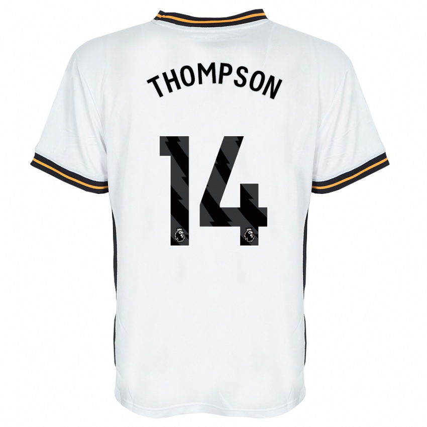 ילדים Katie Thompson #14 לבן כתום שחור הרחק ג'רזי 2026/27 חולצה קצרה