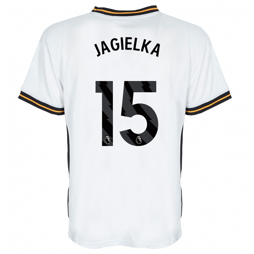 ילדים Zac Jagielka #15 לבן כתום שחור הרחק ג'רזי 2026/27 חולצה קצרה