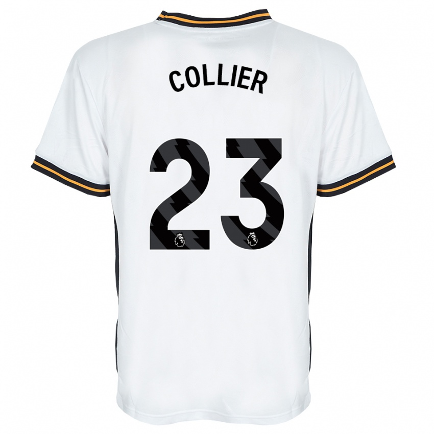 ילדים Holly Johnson-Collier #23 לבן כתום שחור הרחק ג'רזי 2026/27 חולצה קצרה