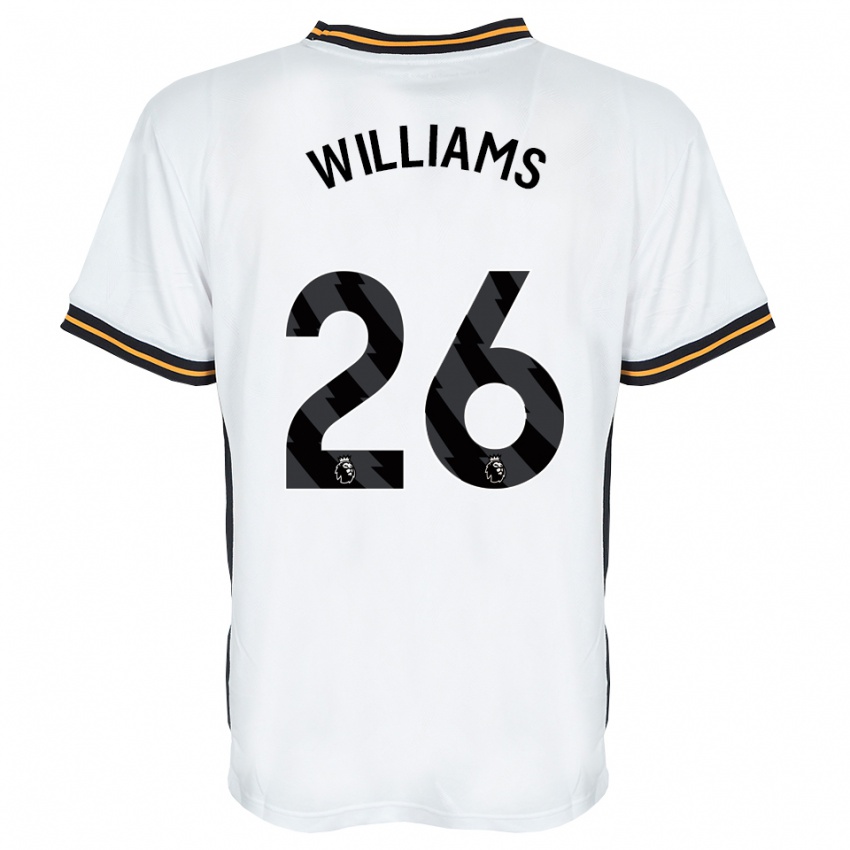 ילדים Annabel Williams #26 לבן כתום שחור הרחק ג'רזי 2026/27 חולצה קצרה