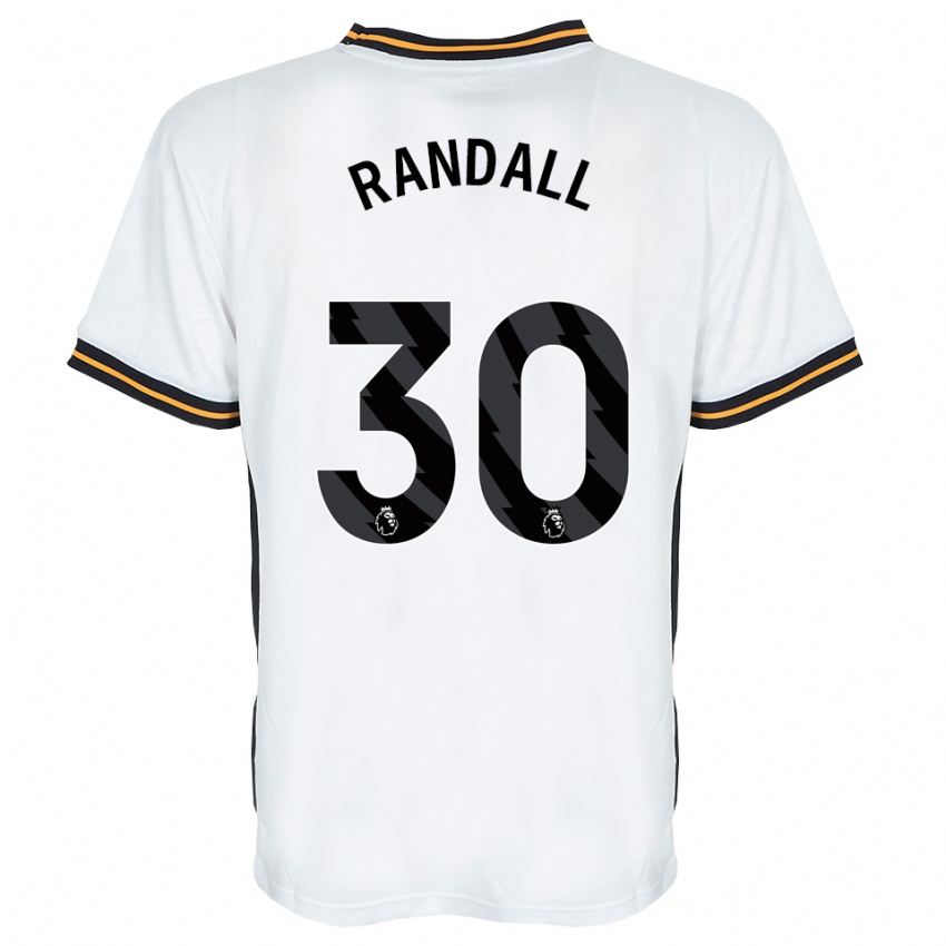 ילדים Jennifer Randall #30 לבן כתום שחור הרחק ג'רזי 2026/27 חולצה קצרה