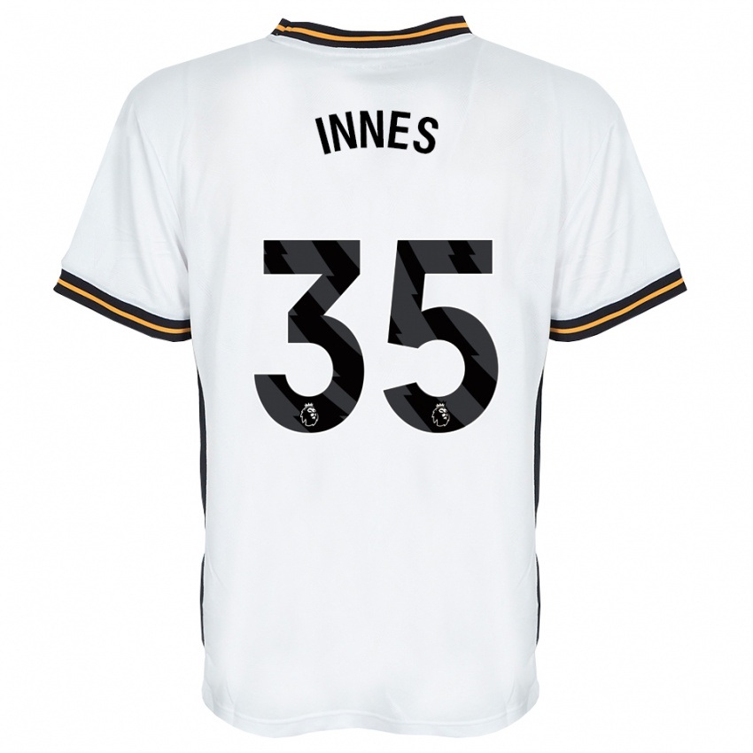 ילדים Emma Innes #35 לבן כתום שחור הרחק ג'רזי 2026/27 חולצה קצרה