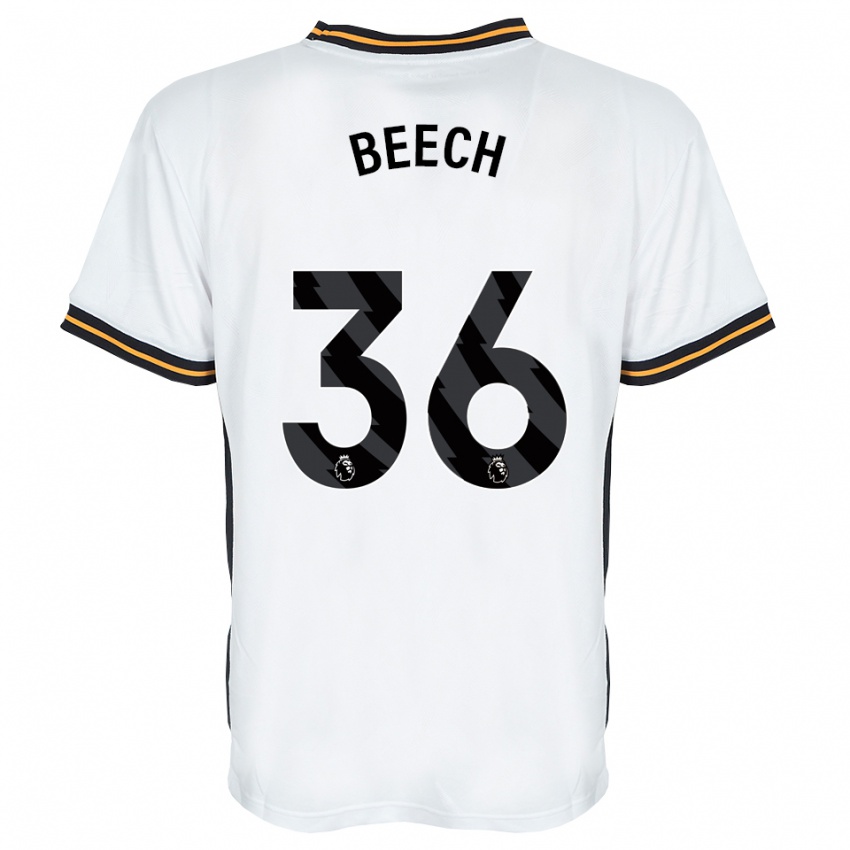 ילדים Amy Beech #36 לבן כתום שחור הרחק ג'רזי 2026/27 חולצה קצרה