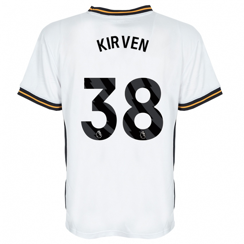 ילדים Tess Kirven #38 לבן כתום שחור הרחק ג'רזי 2026/27 חולצה קצרה