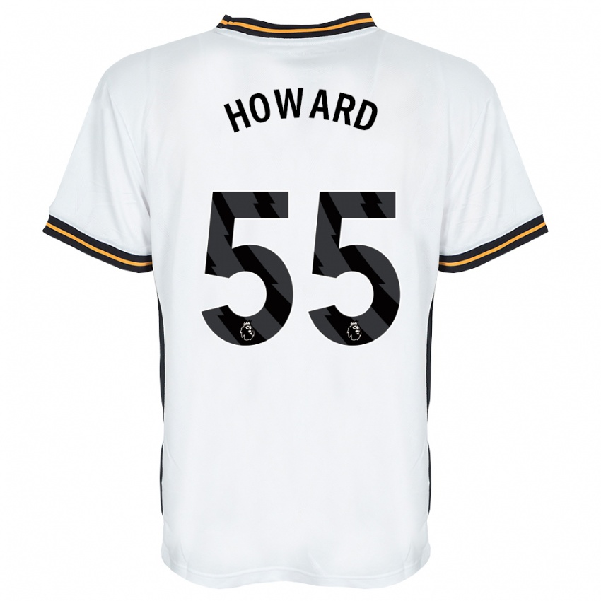ילדים Archie Howard #55 לבן כתום שחור הרחק ג'רזי 2026/27 חולצה קצרה