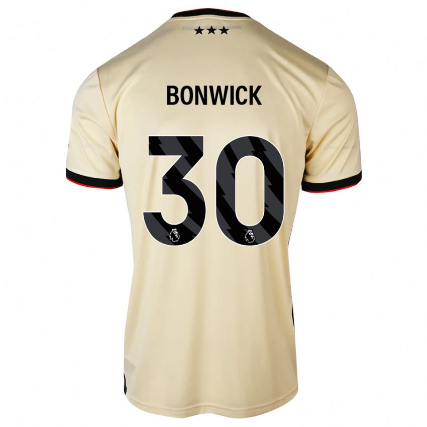 ילדים Kaci-Jai Bonwick #30 שיפון לימון שחור אדום הרחק ג'רזי 2026/27 חולצה קצרה