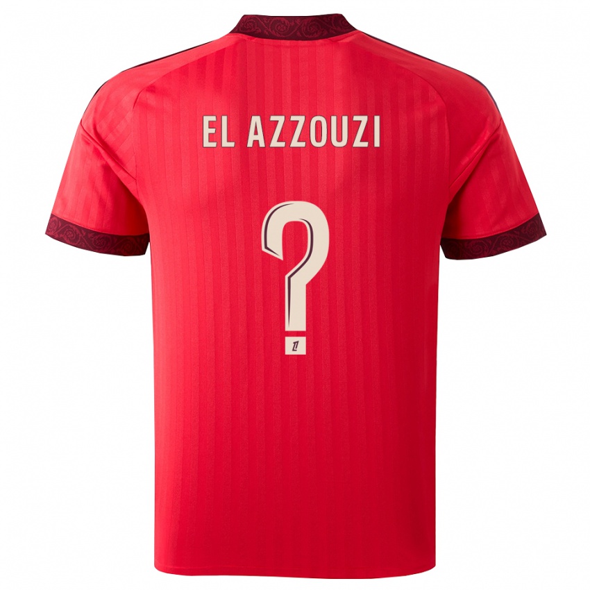 ילדים Nourdine El Azzouzi #0 בורגונדי אדום לבן הרחק ג'רזי 2026/27 חולצה קצרה