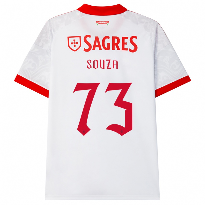 ילדים Beni Souza #73 לבן אדום צהוב הרחק ג'רזי 2026/27 חולצה קצרה
