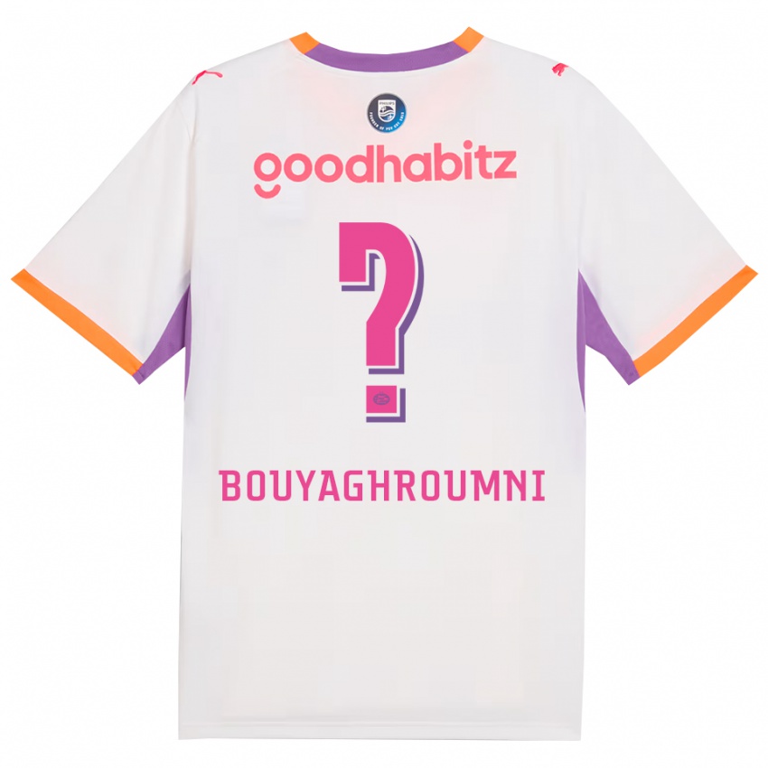 ילדים Jaafar Bouyaghroumni #0 לבן סגול כתום הרחק ג'רזי 2026/27 חולצה קצרה