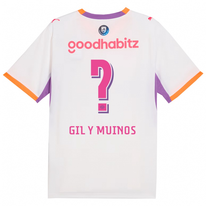 ילדים Yael Gil Y Muinos #0 לבן סגול כתום הרחק ג'רזי 2026/27 חולצה קצרה