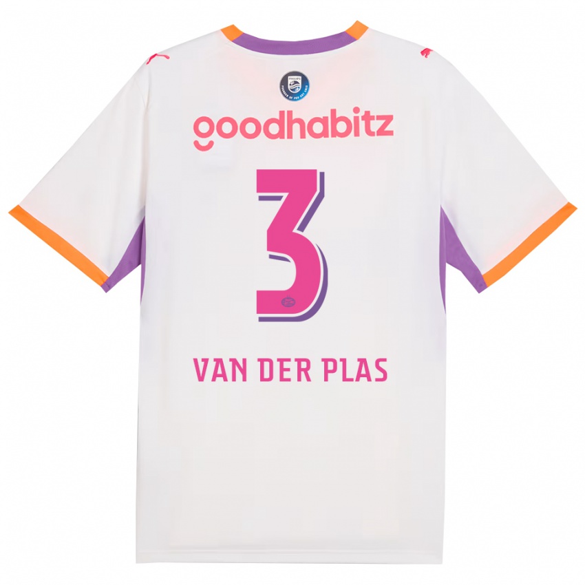 ילדים Sven Van Der Plas #3 לבן סגול כתום הרחק ג'רזי 2026/27 חולצה קצרה