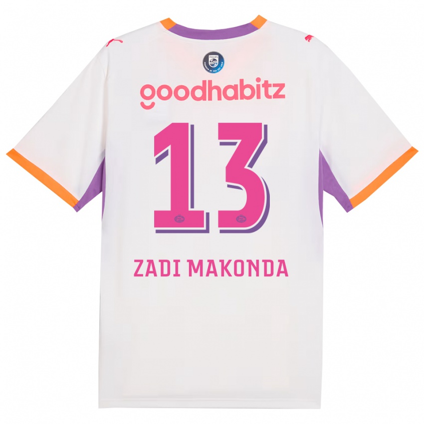 ילדים David Zadi Makonda #13 לבן סגול כתום הרחק ג'רזי 2026/27 חולצה קצרה