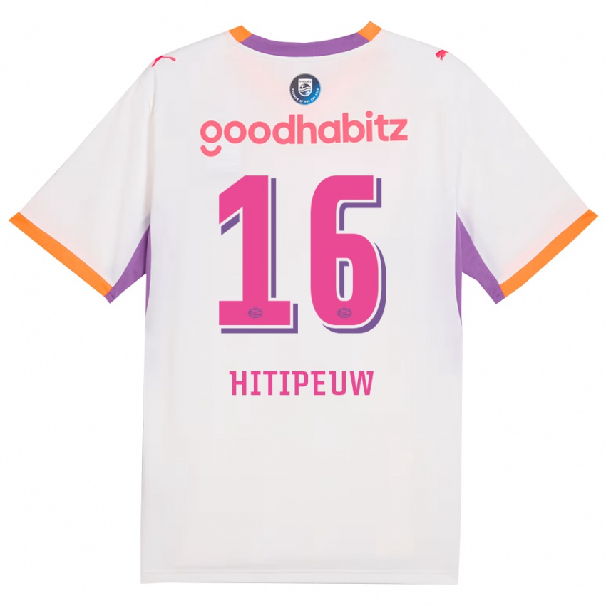 ילדים Thaliro Hitipeuw #16 לבן סגול כתום הרחק ג'רזי 2026/27 חולצה קצרה