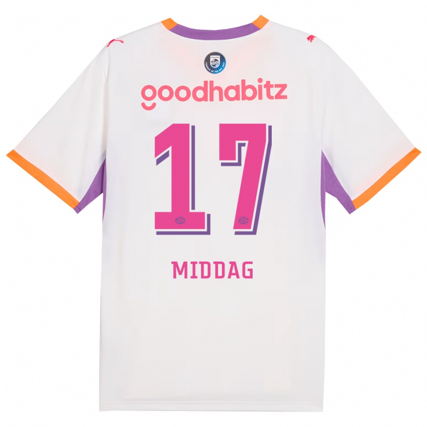 ילדים Isai Middag #17 לבן סגול כתום הרחק ג'רזי 2026/27 חולצה קצרה
