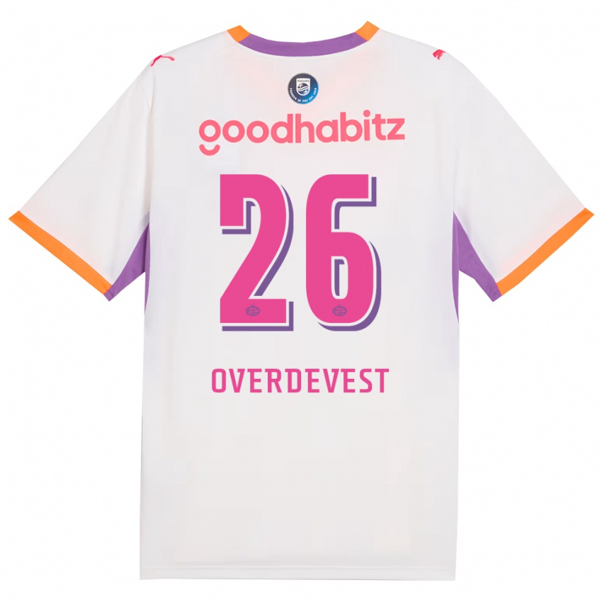 ילדים Marco Overdevest #26 לבן סגול כתום הרחק ג'רזי 2026/27 חולצה קצרה