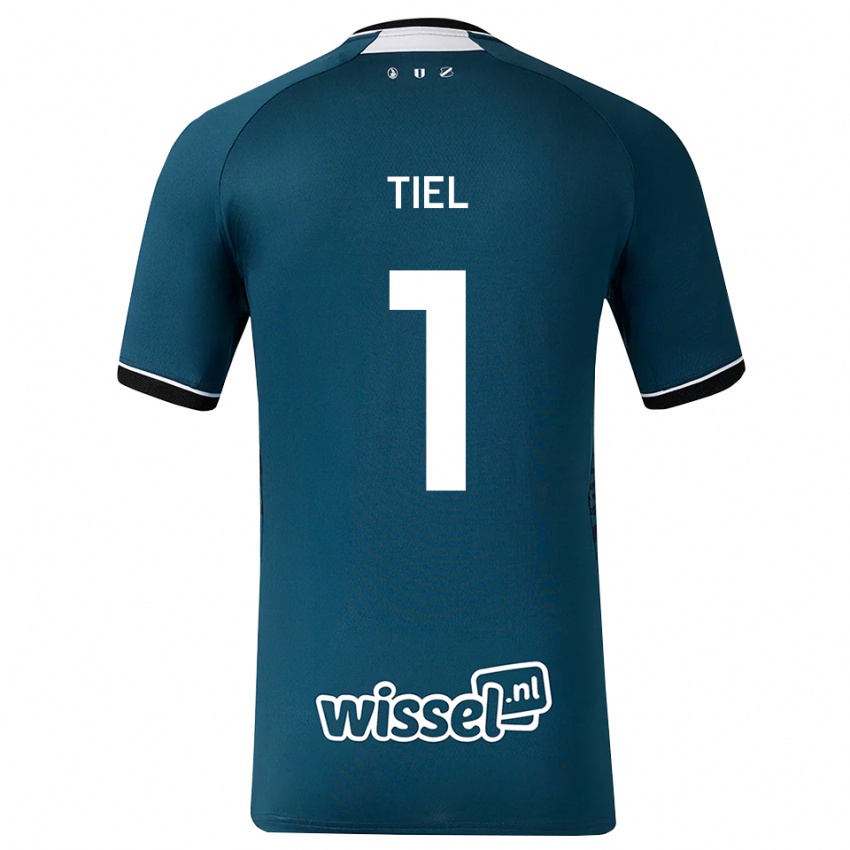 ילדים Mick Tiel #1 אפור כהה לבן הרחק ג'רזי 2026/27 חולצה קצרה