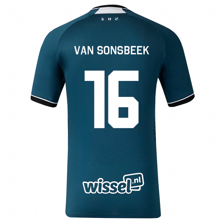 ילדים Quint Van Sonsbeek #16 אפור כהה לבן הרחק ג'רזי 2026/27 חולצה קצרה