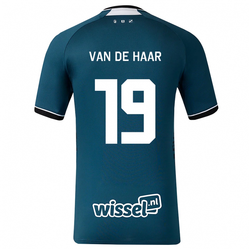 ילדים Jesse Van De Haar #19 אפור כהה לבן הרחק ג'רזי 2026/27 חולצה קצרה