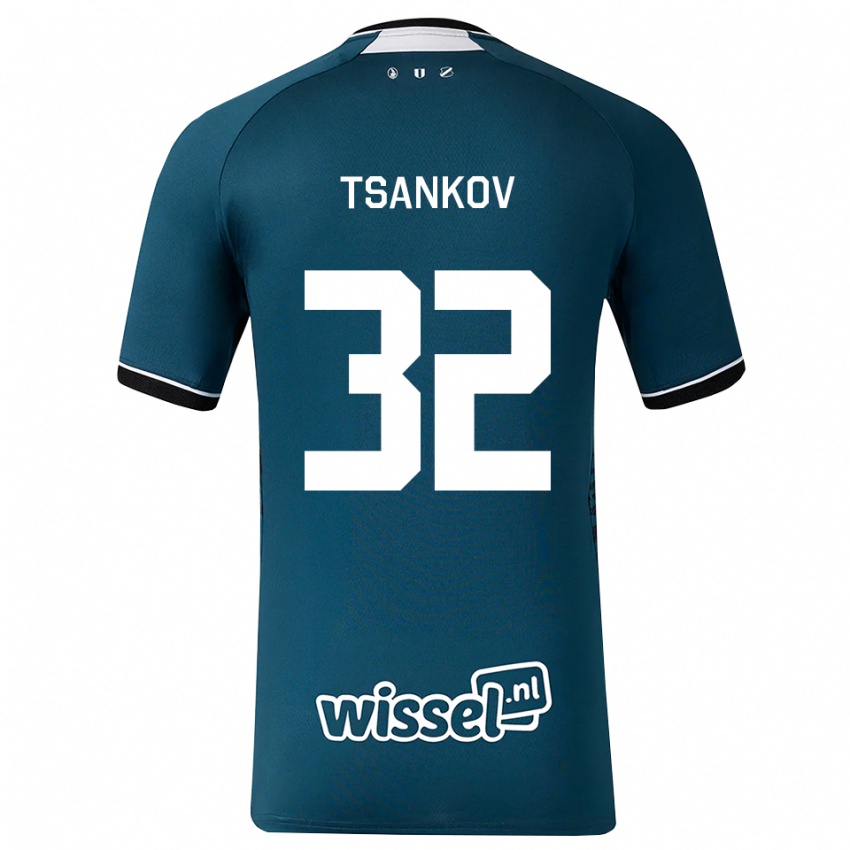 ילדים Martin Tsankov #32 אפור כהה לבן הרחק ג'רזי 2026/27 חולצה קצרה
